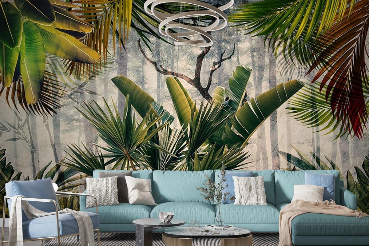 Amazon Ormanı Büyük Tropikal Ağaçlar Duvar Kağıdı