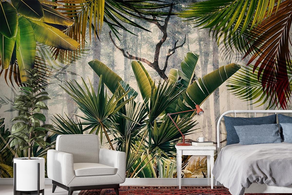 Amazon Ormanı Büyük Tropikal Ağaçlar Duvar Kağıdı