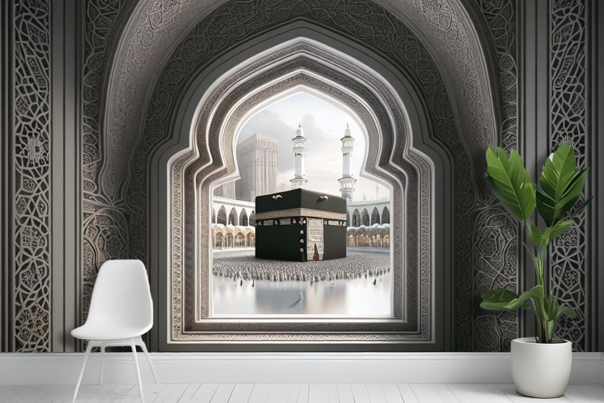 Çerçeve Perspekti Soyut Renk Kabe Duvar Kağıdı