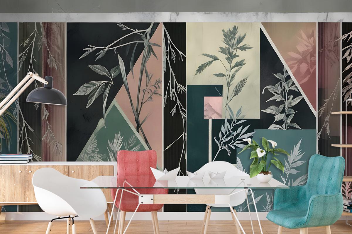 Soyut Çiçek Sanatı Duvar Kağıdı 