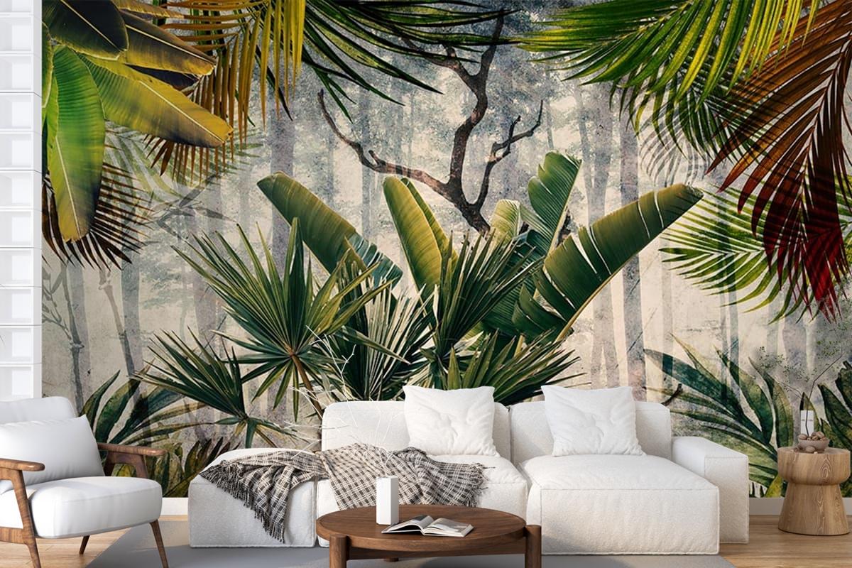 Amazon Ormanı Büyük Tropikal Ağaçlar Duvar Kağıdı