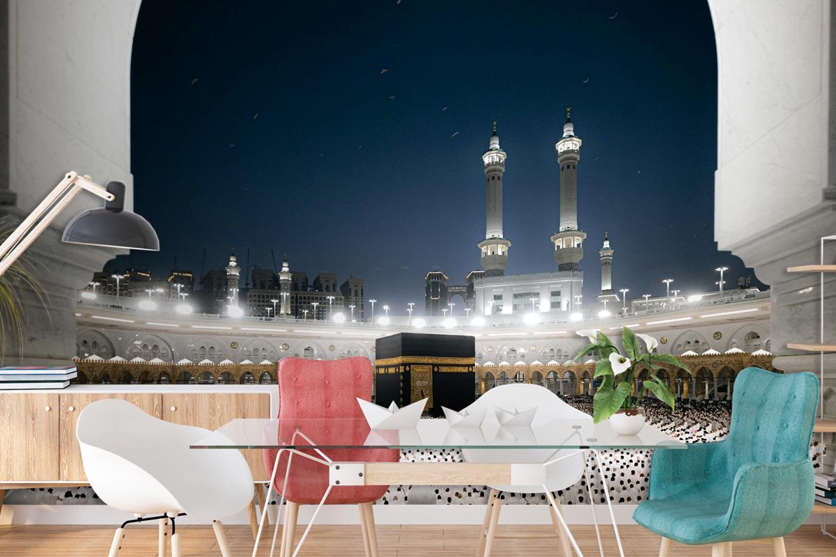 Gece Manzaralı 3D Kabe Duvar Kağıdı