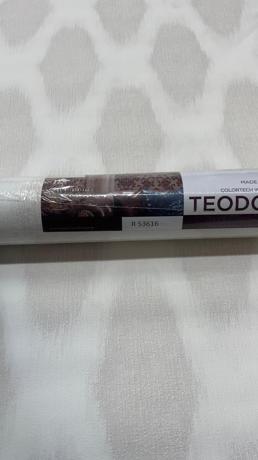 Modern Bej Oval Desenli Kendinden Dokulu Duvar Kağıdı 53616