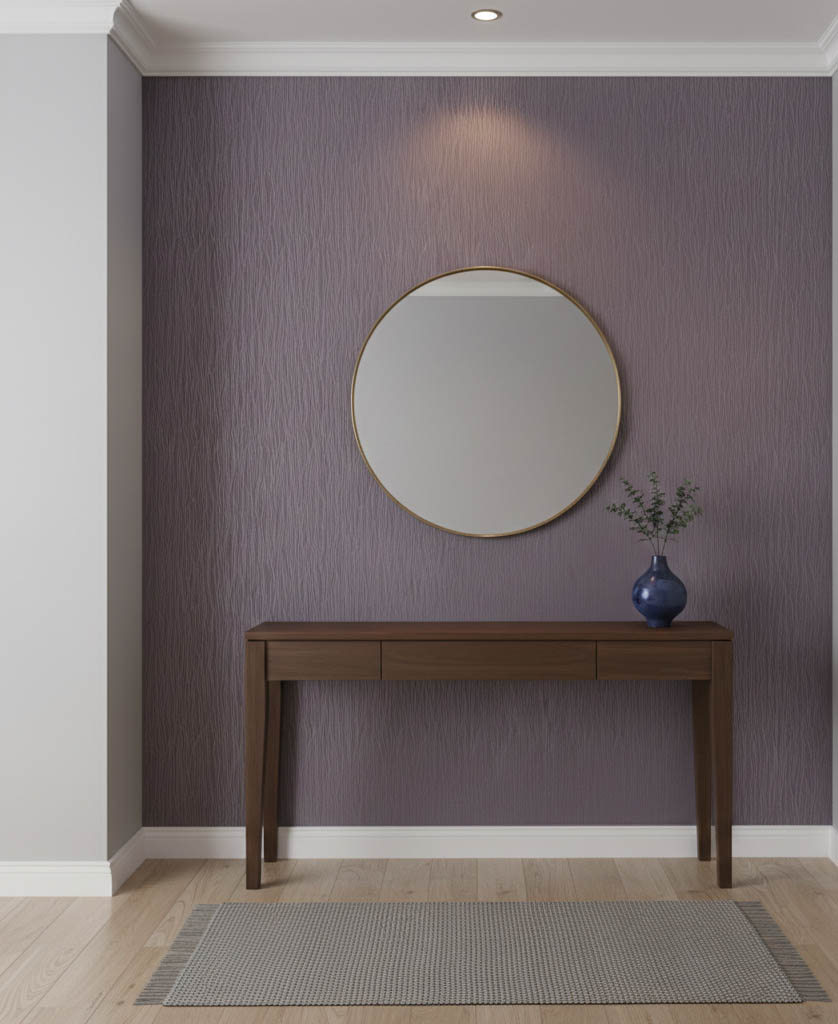 Mor Çizgi Desenli Ucuz Duvar Kağıdı 765069