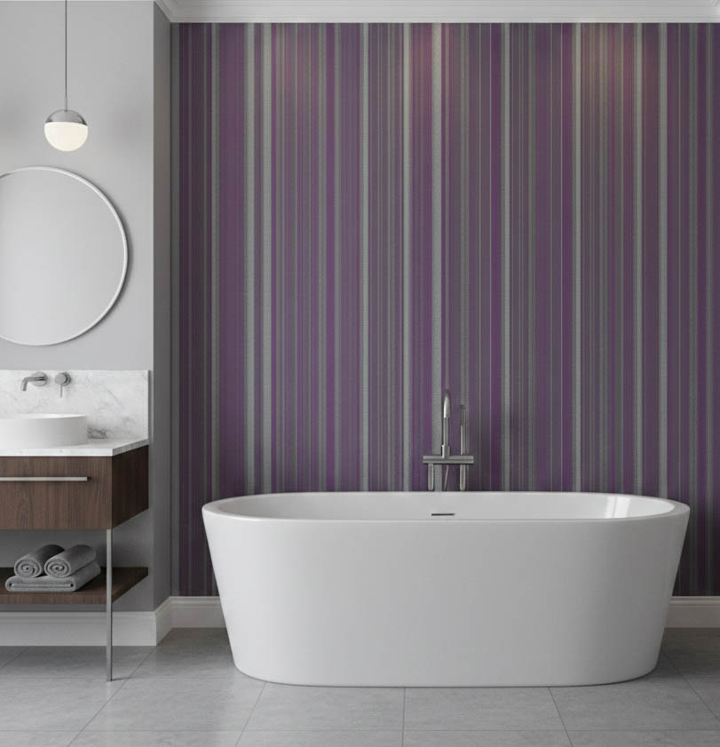 Mor Siyah Gri Çizgili Ucuz Duvar Kağıdı 53457