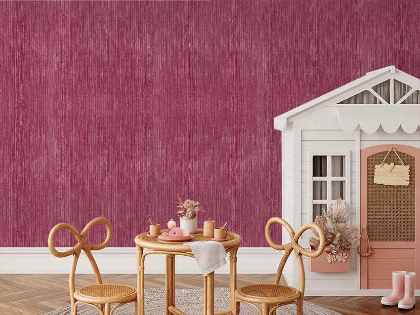 Mürdüm Parlak Çizgili Dokulu Duvar Kağıdı 505955