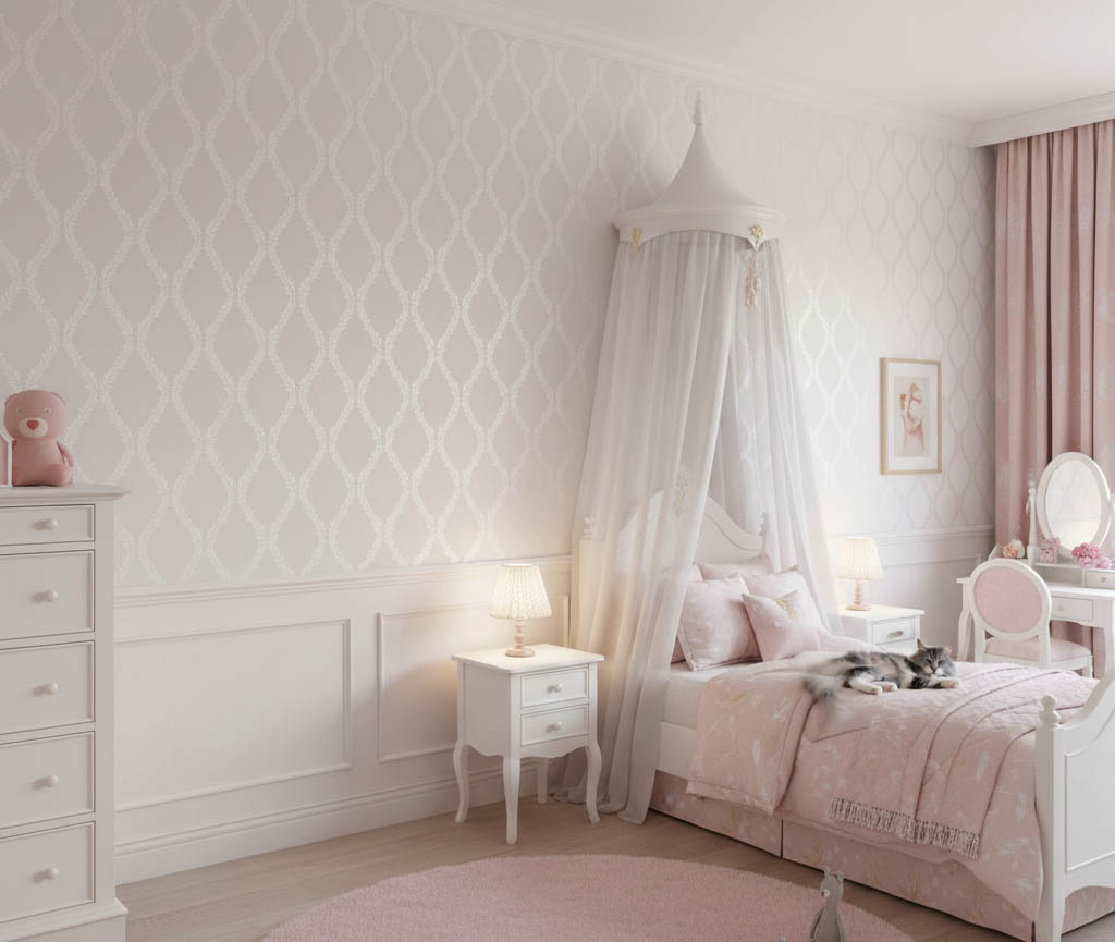 Parlak Çiçek Desen Duvar Kağıdı 2805