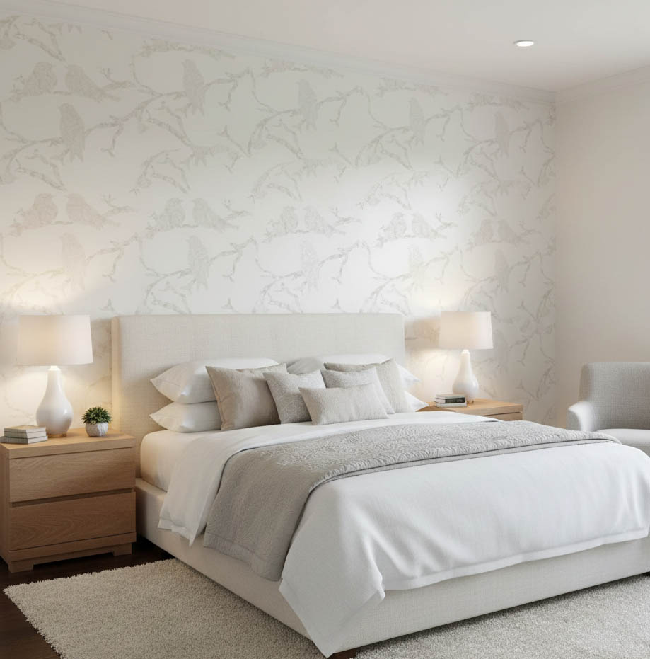 Parlak Dallar Ve Kuşlar Duvar Kağıdı 113034