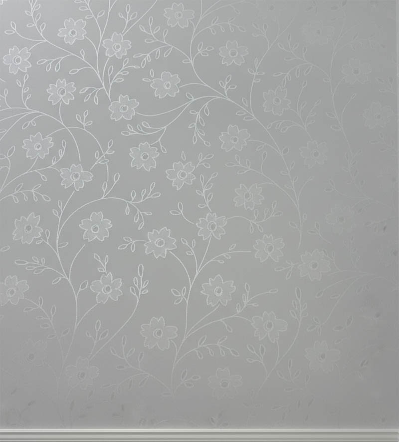 Parlak Minik Çiçek Yaprak Desen Duvar Kağıdı 2801