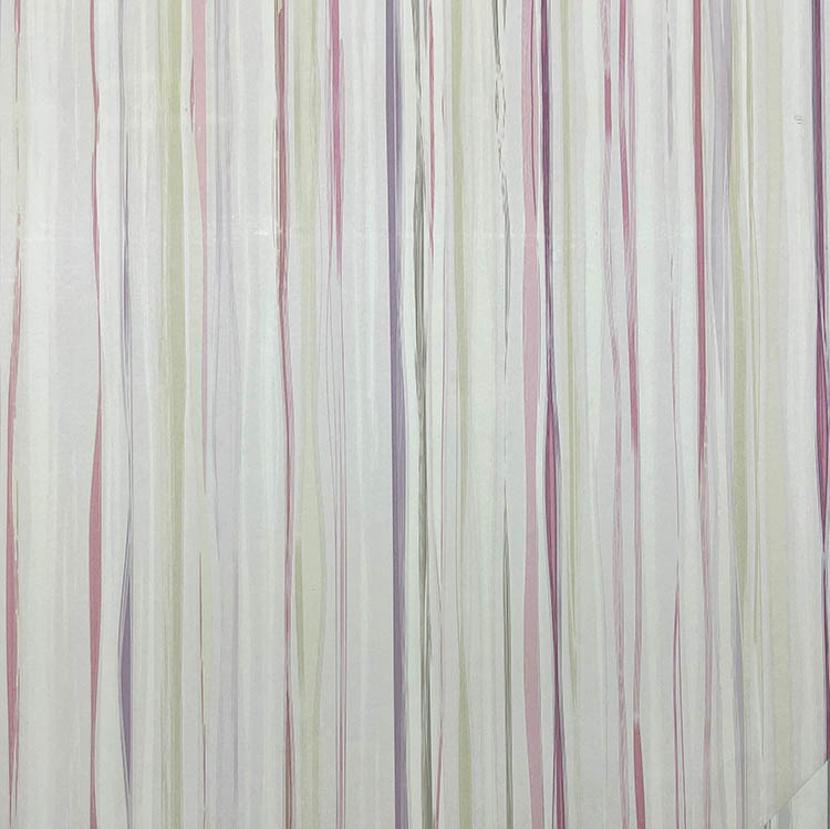 Patel Mor Pembe Tonları Çizgili Duvar Kağıdı 3114
