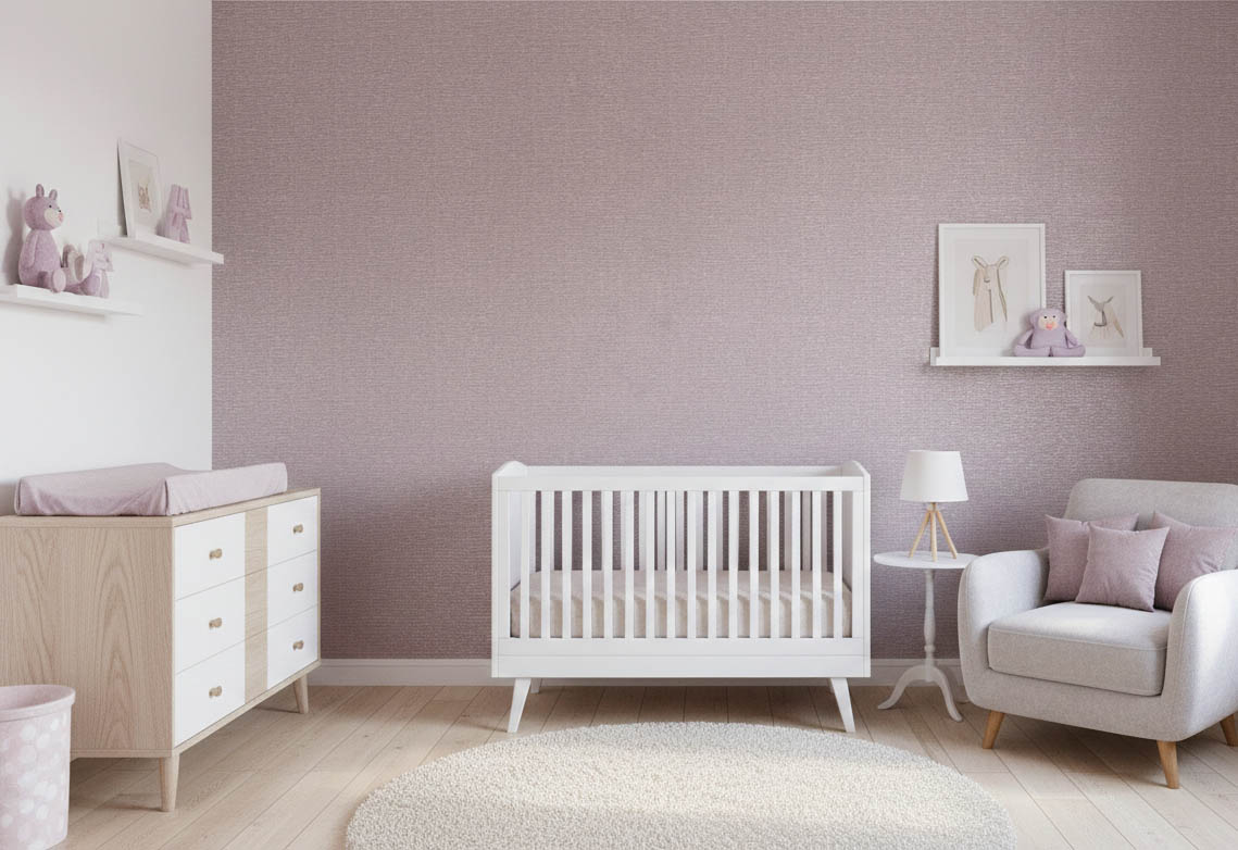 Pembe Kendinden Doku Desenli 16 M2 Duvar Kağıdı 5520-3