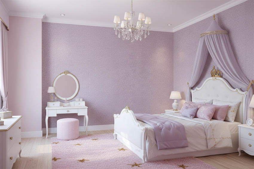 Pembe Kendinden Doku Desenli 16 M2 Duvar Kağıdı 5520-3