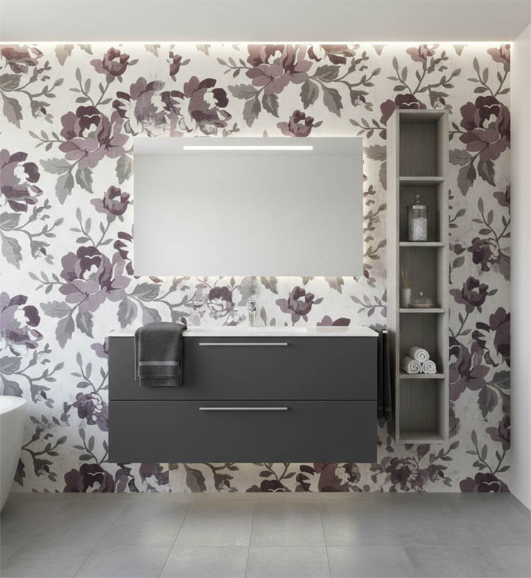 Retro Çiçek Desen Duvar Kağıdı 2935