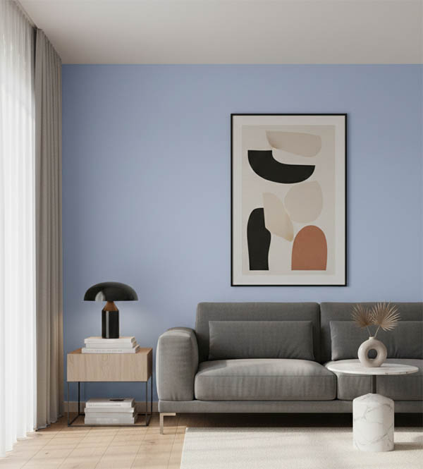 Sand- Açık Mavi Banyo Mutfak Duvar Kağıdı - Su Geçirmez Neme Dayanıklı