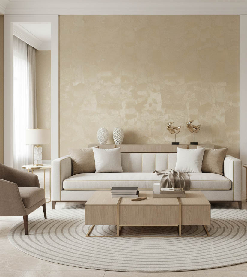 Sarı Parlak Model Duvar Kağıdı 669732