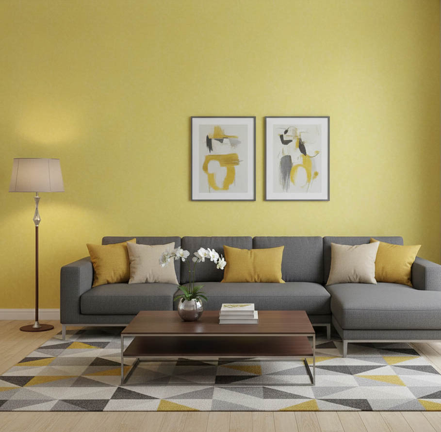 Sarı Ucuz Duvar Kağıdı 1372200