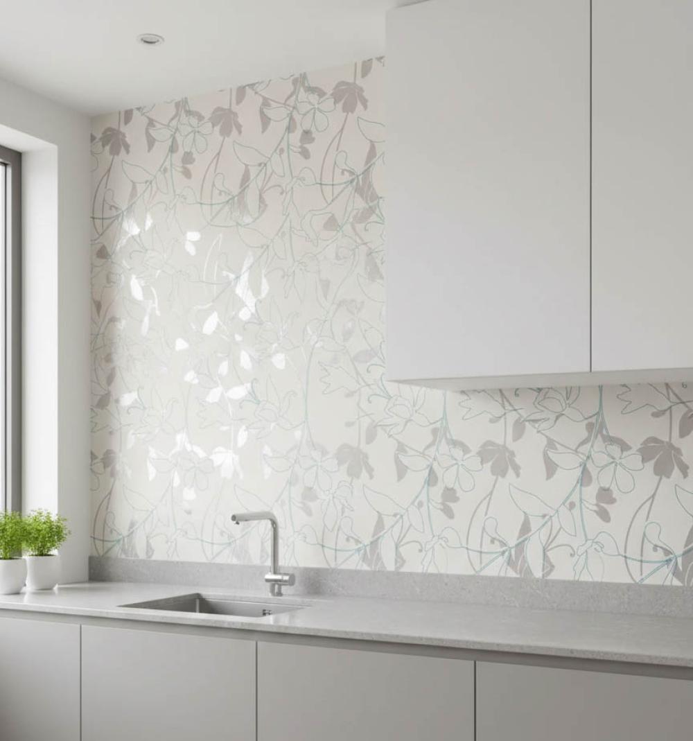 Simli Gri Mavi Dokulu Ucuz Duvar Kağıdı 533771