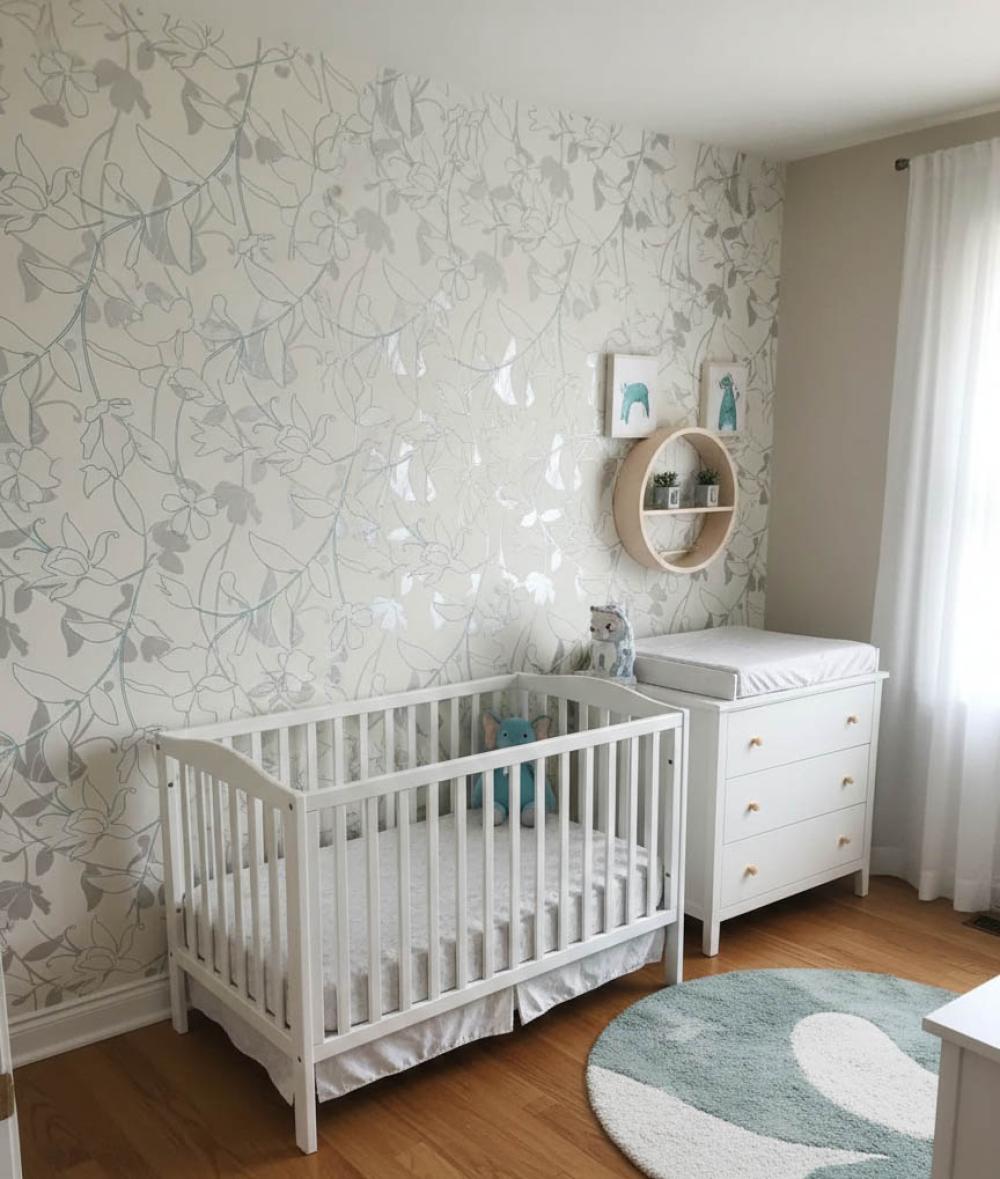 Simli Gri Mavi Dokulu Ucuz Duvar Kağıdı 533771