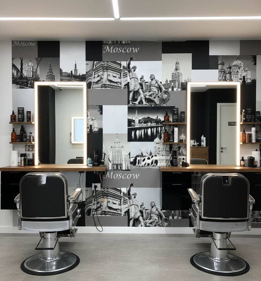 Siyah Beyaz Gümüş Mimari Desen Duvar Kağıdı 