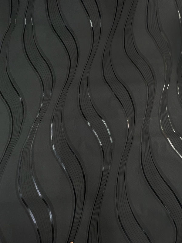Siyah Dalga Desenli Duvar Kağıdı 0376092