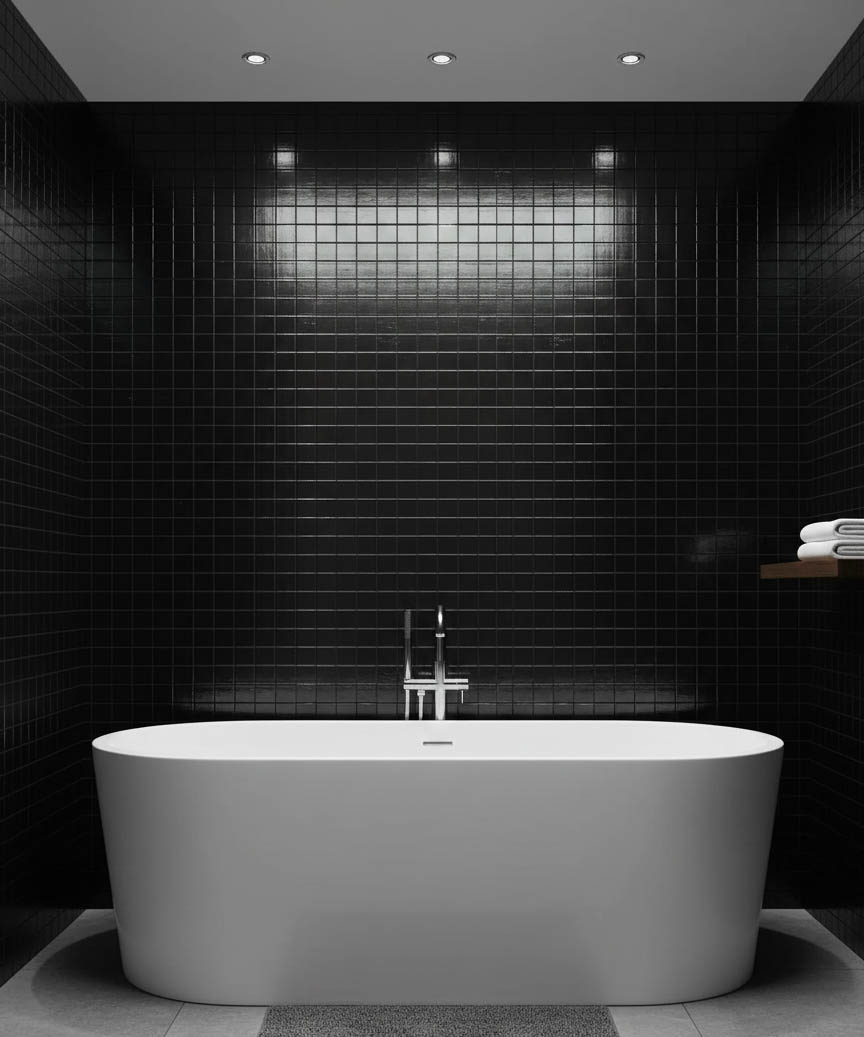 Siyah Parlak Duvar Kağıdı 43435