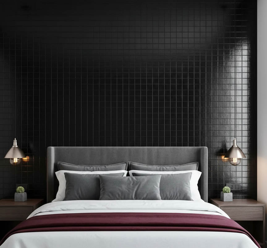 Siyah Parlak Duvar Kağıdı 43435