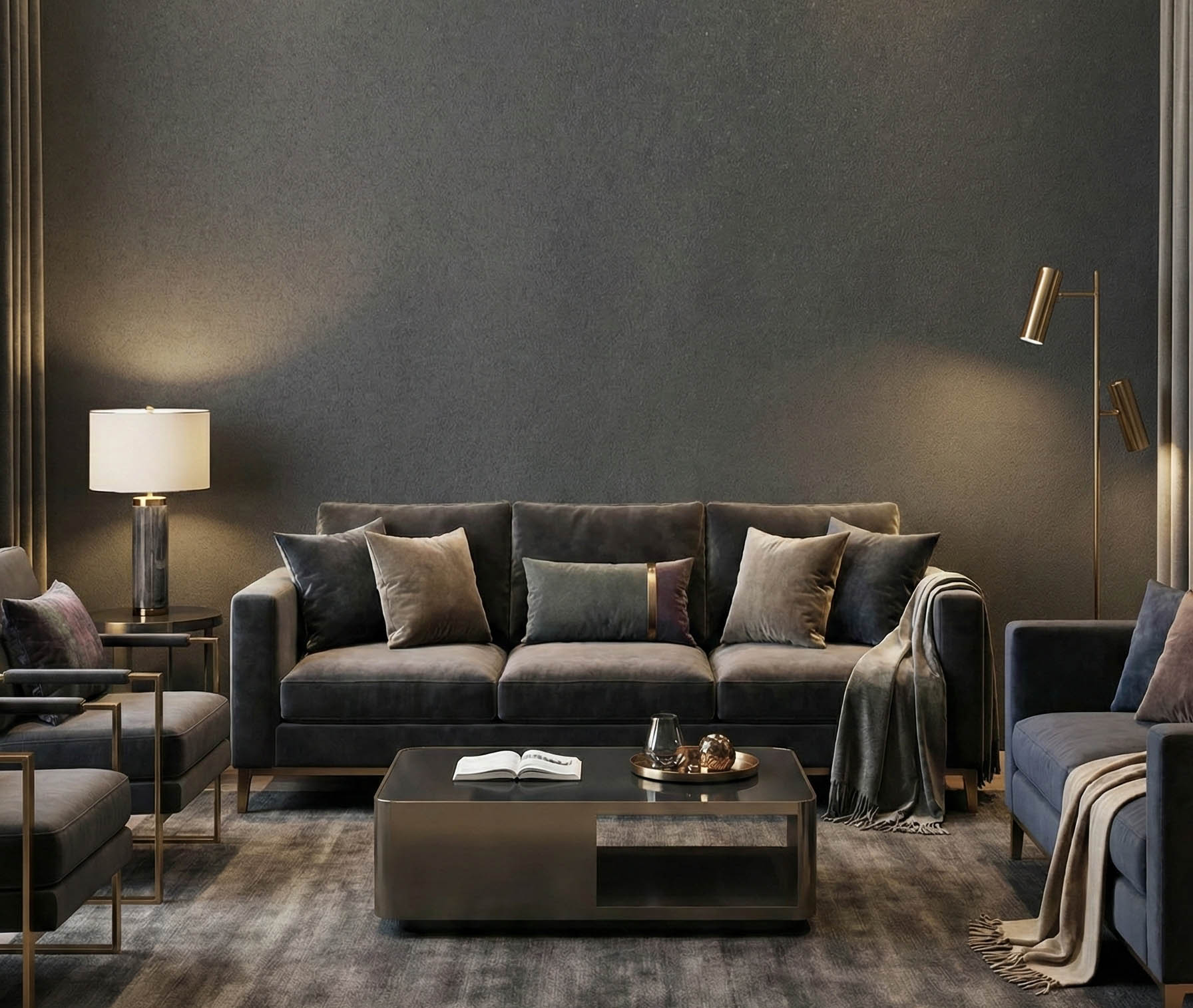 Siyah Ucuz Duvar Kağıdı 653A