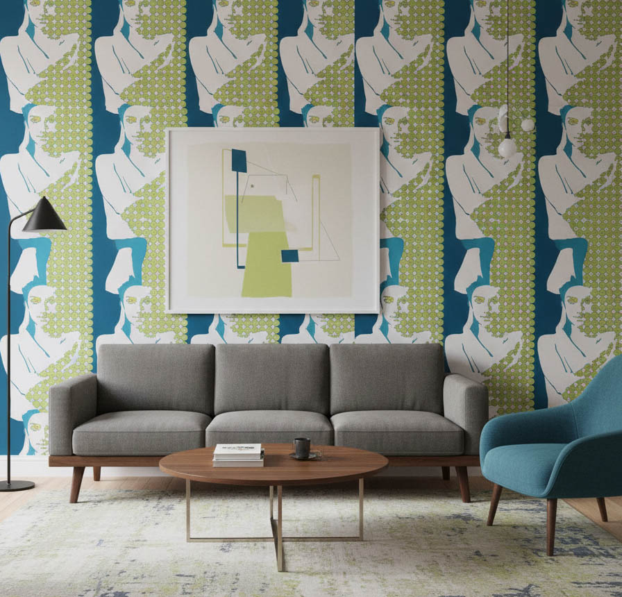 Slüet Tasarım Ucuz Duvar Kağıdı 19011