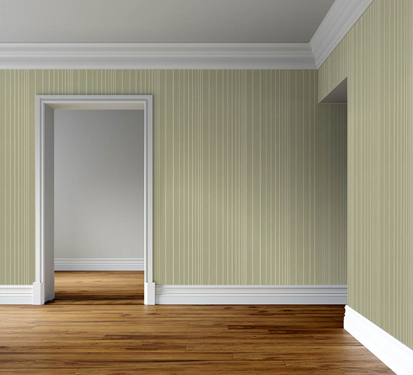 Soft Yeşil Çizgili Ucuz Duvar Kağıdı 765526