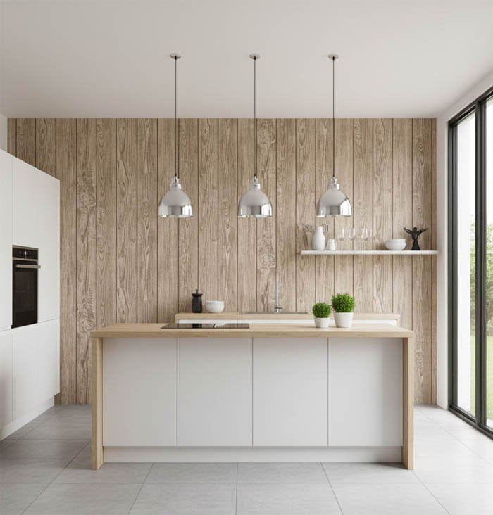 Tahta Ahşap Desen 16 M2 Duvar Kağıdı 390982