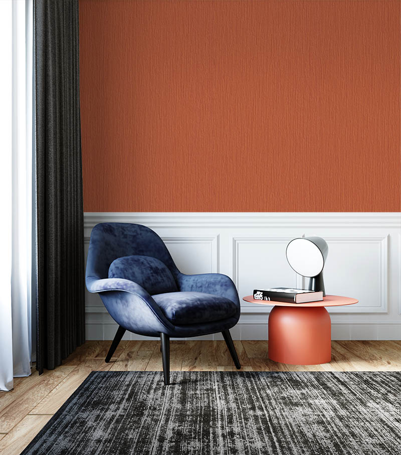 Turuncu Çizgi Dokulu Ucuz Duvar Kağıdı 54215