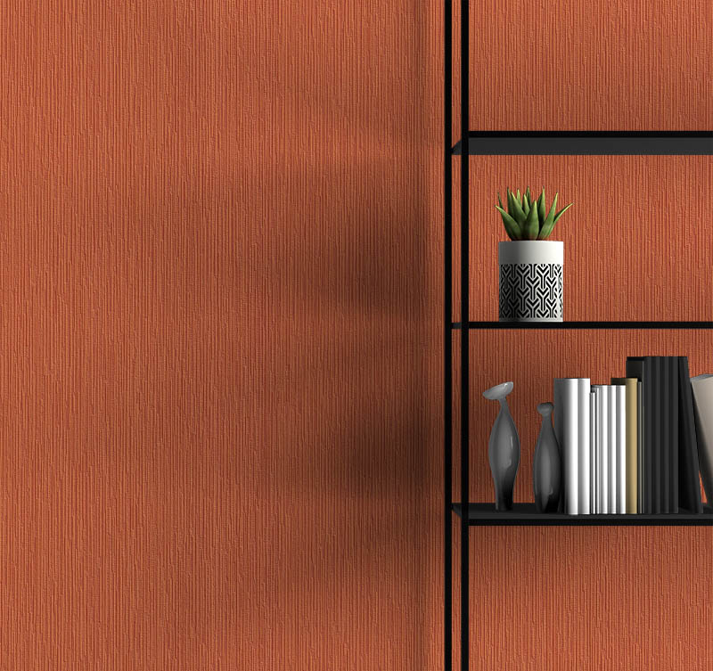 Turuncu Çizgi Dokulu Ucuz Duvar Kağıdı 54215