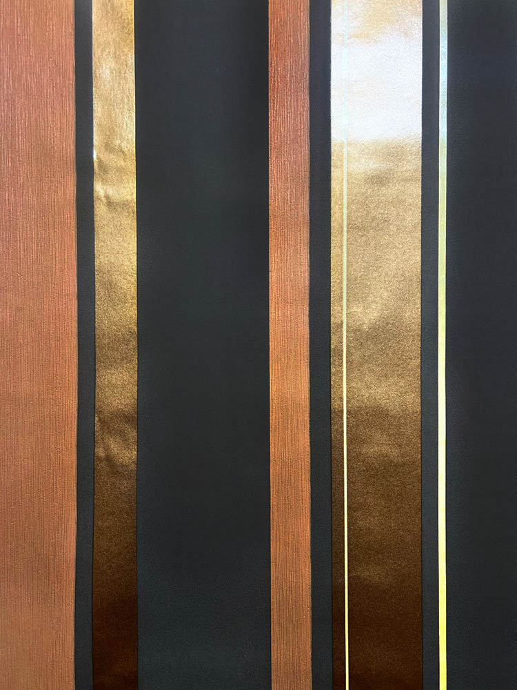 Turuncu Gold Çizgili Duvar Kağıdı 53482