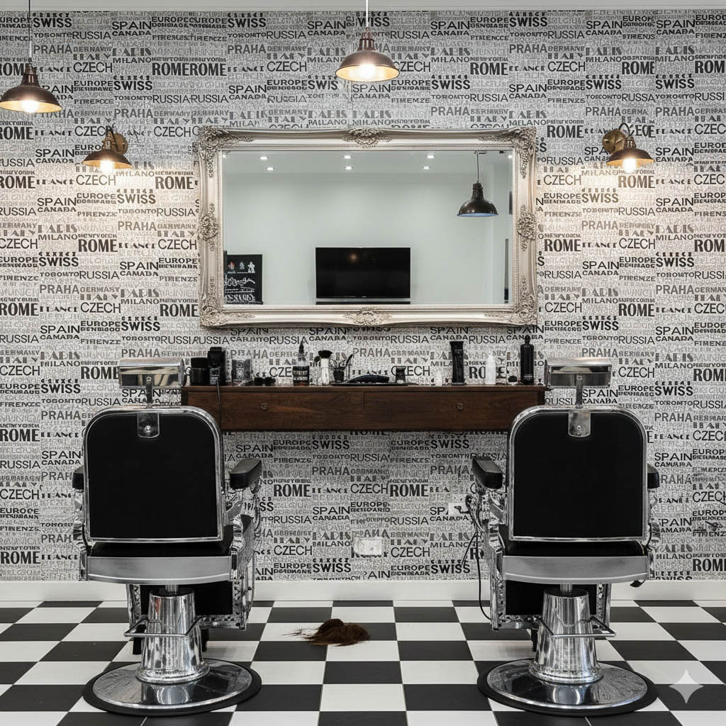 Uluslararası Metropollerin Ritmini Siyah Gri Tonların Sadeliğiyle Harmanlayan Premium Tipografi Serisi 16 M2 Duvar Kağıdı 