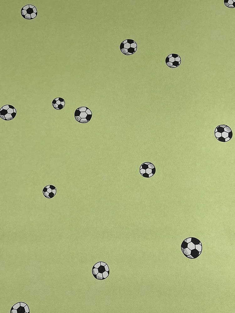 Yeşil Arka Plan Futbol Topu Desen Ucuz Duvar Kağıdı 217605