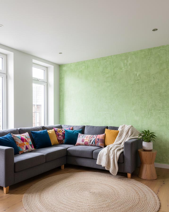 Yeşil Doğal Ucuz Duvar Kağıdı 7843