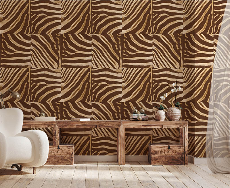 Zebra Desen Duvar Kağıdı 53244