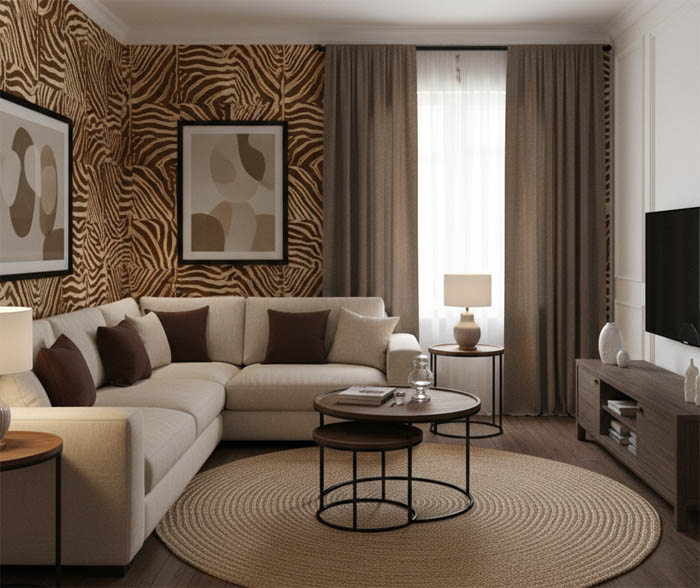 Zebra Desen Duvar Kağıdı 53244