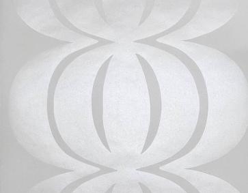 Beyaz Parlak Geometrik Desen Duvar Kağıdı 2810