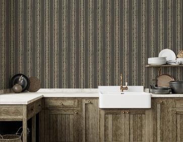 Çizgili Buğday Desen Ucuz Duvar Kağıdı 48043