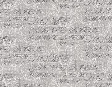 Gri Klasik Yazılı Duvar Kağıdı 113019