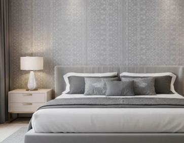 Gri Ton Kilim Tasarım Duvar Kağıdı 3027