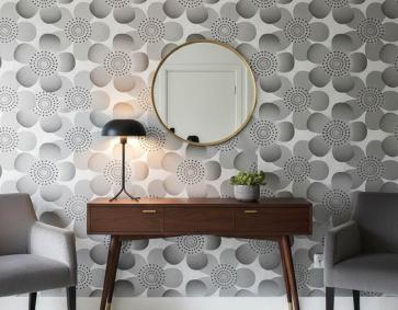 Kahve Tonlarında Çiçek Desen 16 M2 Duvar Kağıdı 81192