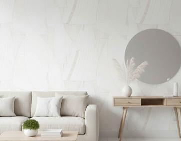 Krem Beyaz Yelken Desenli Duvar Kağıdı 2868