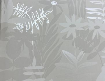 Krem Parlak Çiçek Desen Duvar Kağıdı 112029