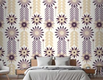 Düz İskandinav Tasarım Desenli Yatak Odası Duvar Kağıdı