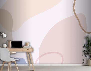 Estetik Pastel Soyut Arka Plan Ofis Duvar Kağıdı