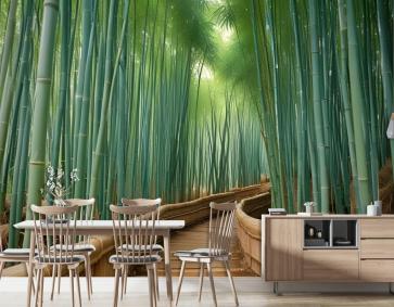 Bambu Ormanı Oasis Duvar Kağıdı 