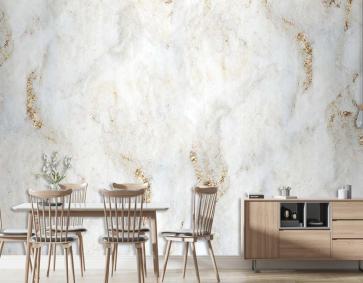 Bej Altın Dokulu Mermer Desen Duvar Kağıdı