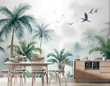 Yeşil Tropikal Orman Duvar Kağıdı